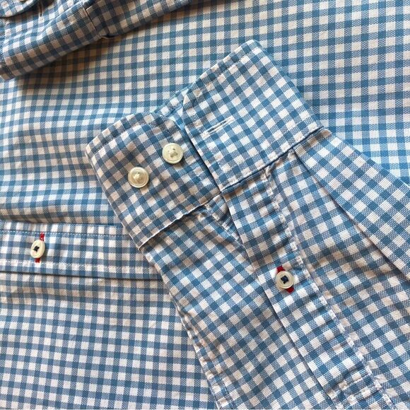Men’s Tommy Hilfiger blue white button down shirt. - Picture 5 of 9